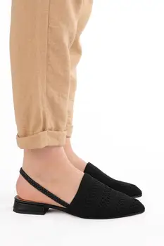 Dámske Pletené Sandále - Väzba Pletivo Sandále | Ploché Sandál pre Ženy | Letné Módne Čierno Béžová - Ravson 36-40 Číslo